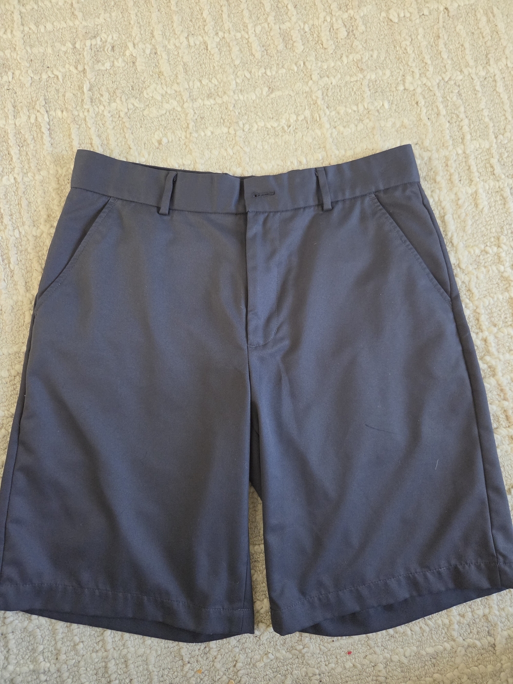 Greg Norman Collection Navy Flat-Front Golf Shorts, 32